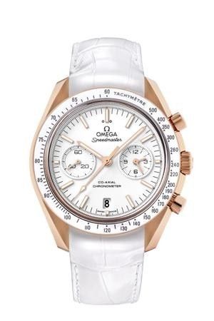 Omega Speedmaster Moonwatch Co-Axial Orange Gold / White